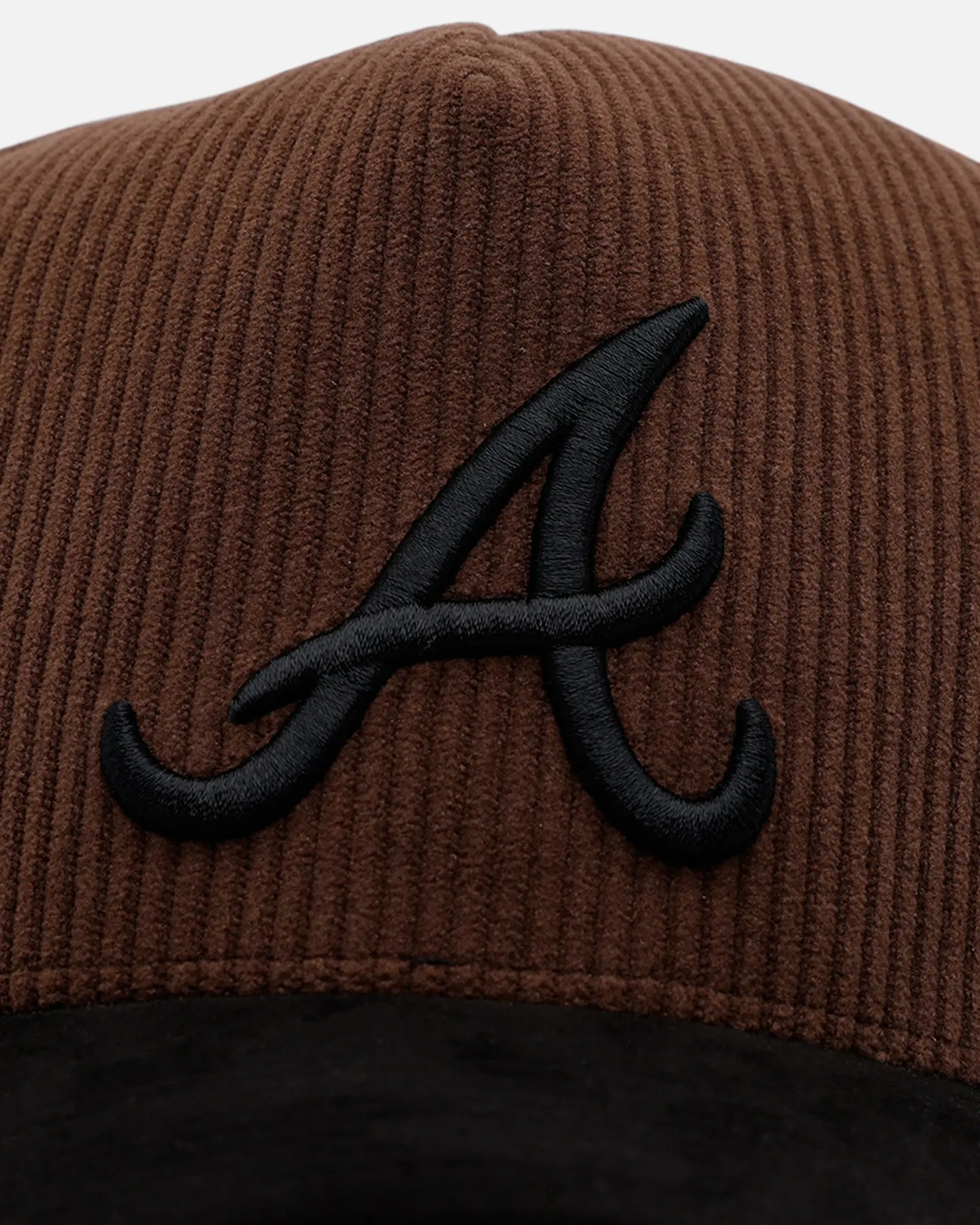 47 Brand Atlanta Braves 'Barren' Offside DT Corduroy Snapback Brown/Black