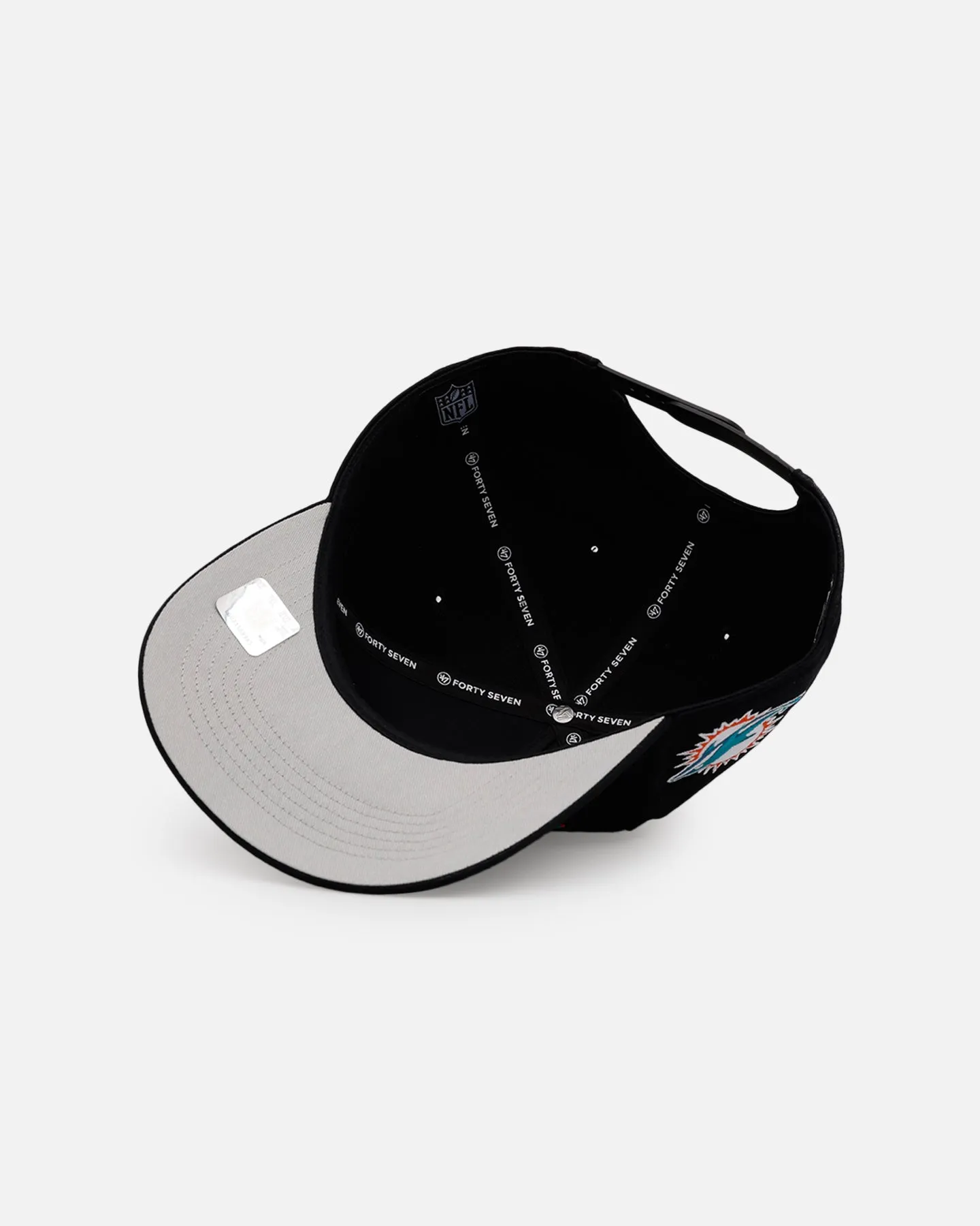 47 Brand Miami Dolphins 'Black Dome Script' 47 Hitch Snapback Black