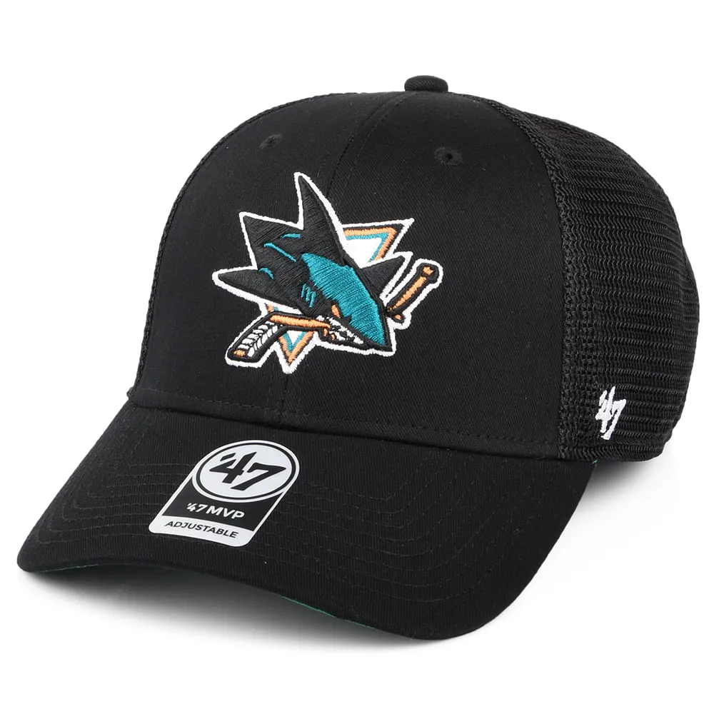 47 Brand San Jose Sharks Trucker Cap - NHL Branson MVP - Black