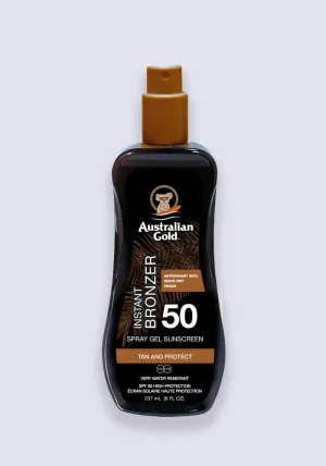 Australian Gold SPF 50 Spray Gel With Bronzer 237ml