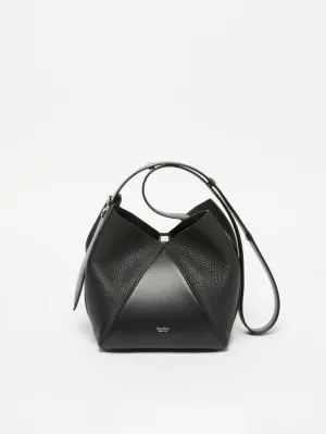 Black Deer Print Bucket Bag