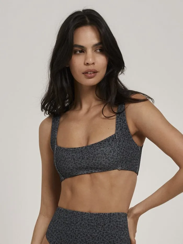 Briar Parallel Bikini Top - Petrol