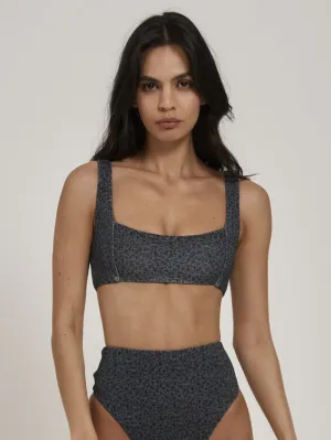 Briar Parallel Bikini Top - Petrol
