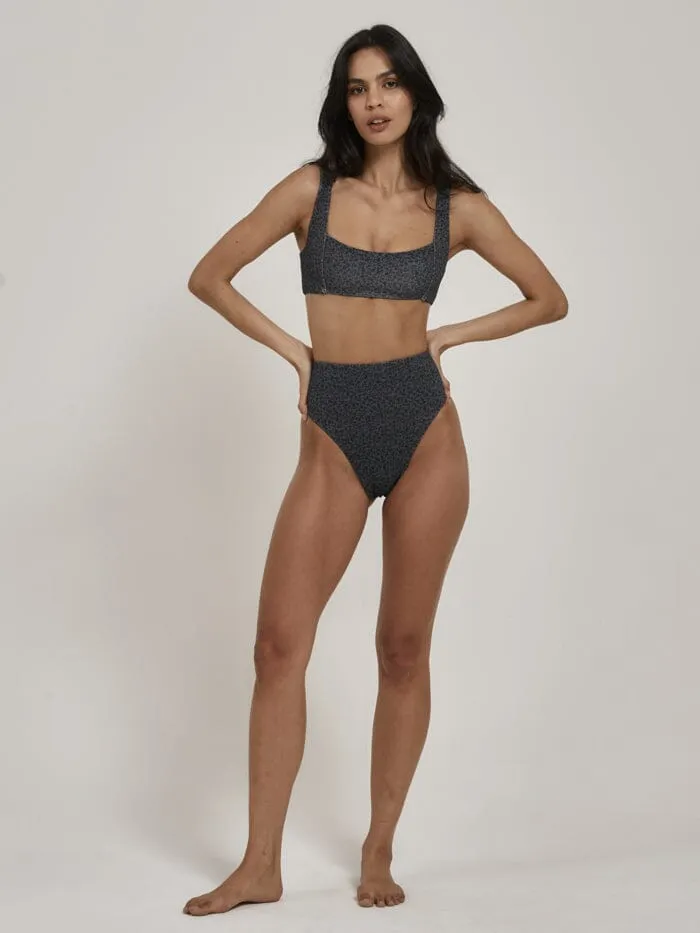 Briar Parallel Bikini Top - Petrol