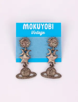 Celestial Sky Vintage Earrings