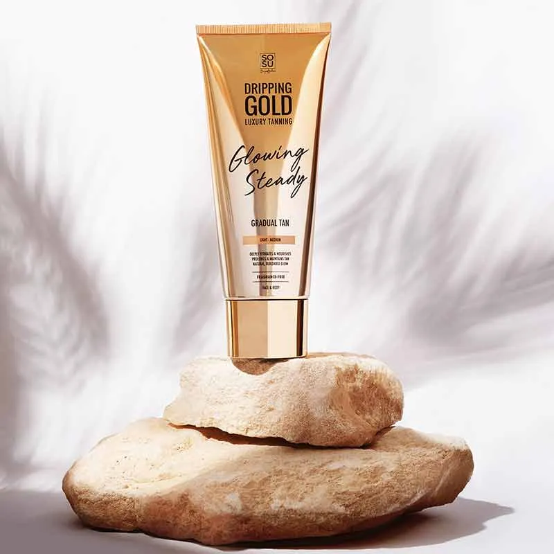 Dripping Gold Glowing Steady Gradual Tan