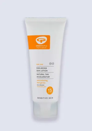 Green People Sun Lotion with Suntan Accelerator SPF 15 100ml