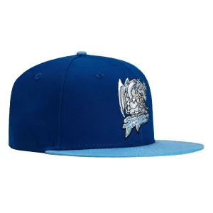 New Era 59Fifty 12 Days of Hatmas Shreveport Swamp Dragons Hat - Royal. Light Blue