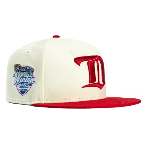 New Era 59Fifty Detroit Red Wings 2014 Winter Classic Patch D Hat - White. Red