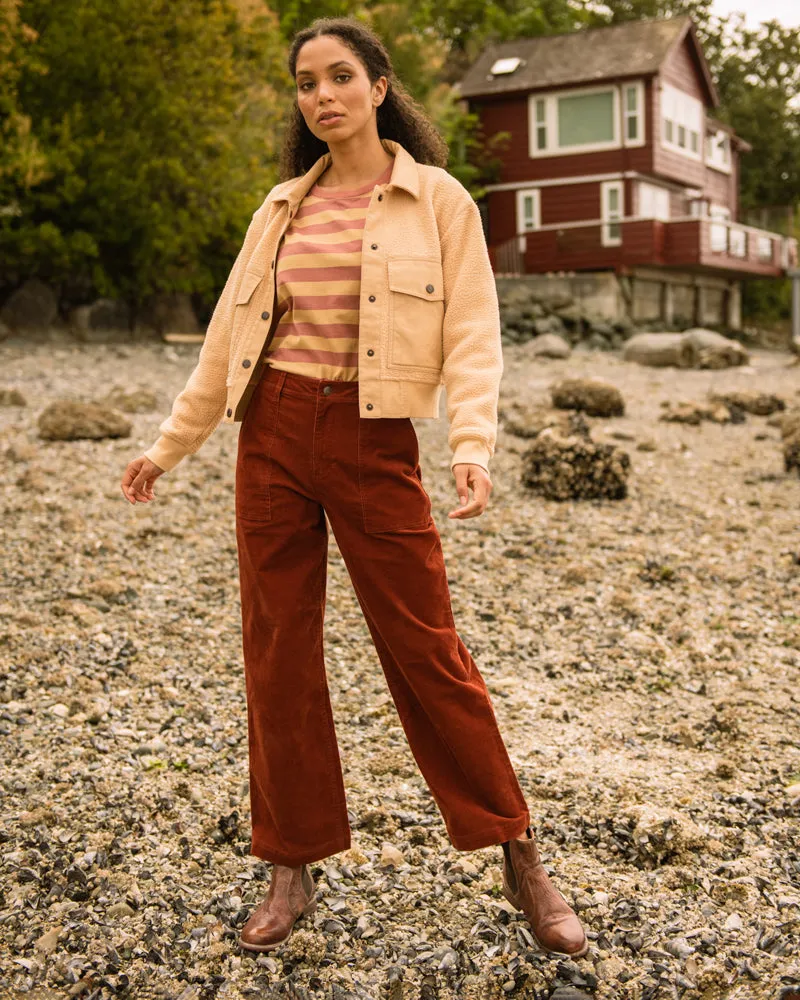 Organic Corduroy Wide Leg Pant
