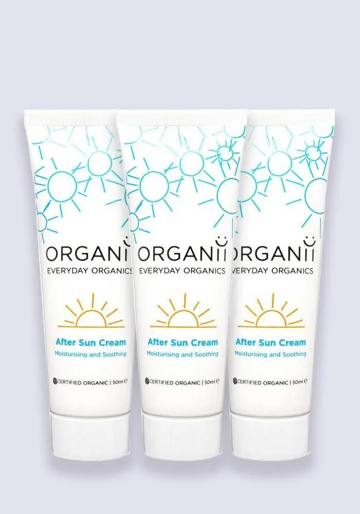 ORGANii After Sun Cream Lotion 50ml - 3 Pack