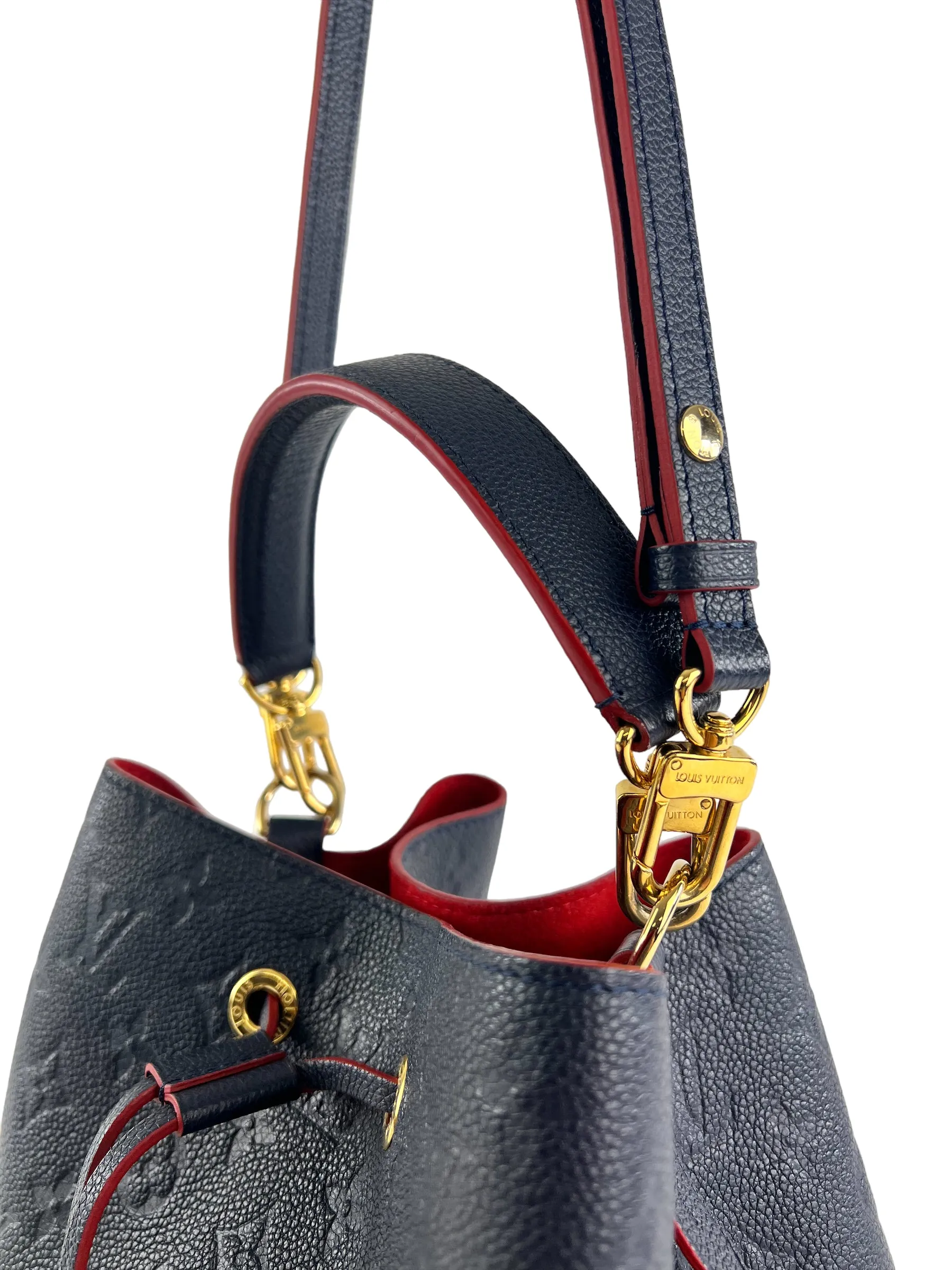 PART PAYMENT ONLY - Louis Vuitton Navy Empriente Leather Neo Noe  Bucket Bag