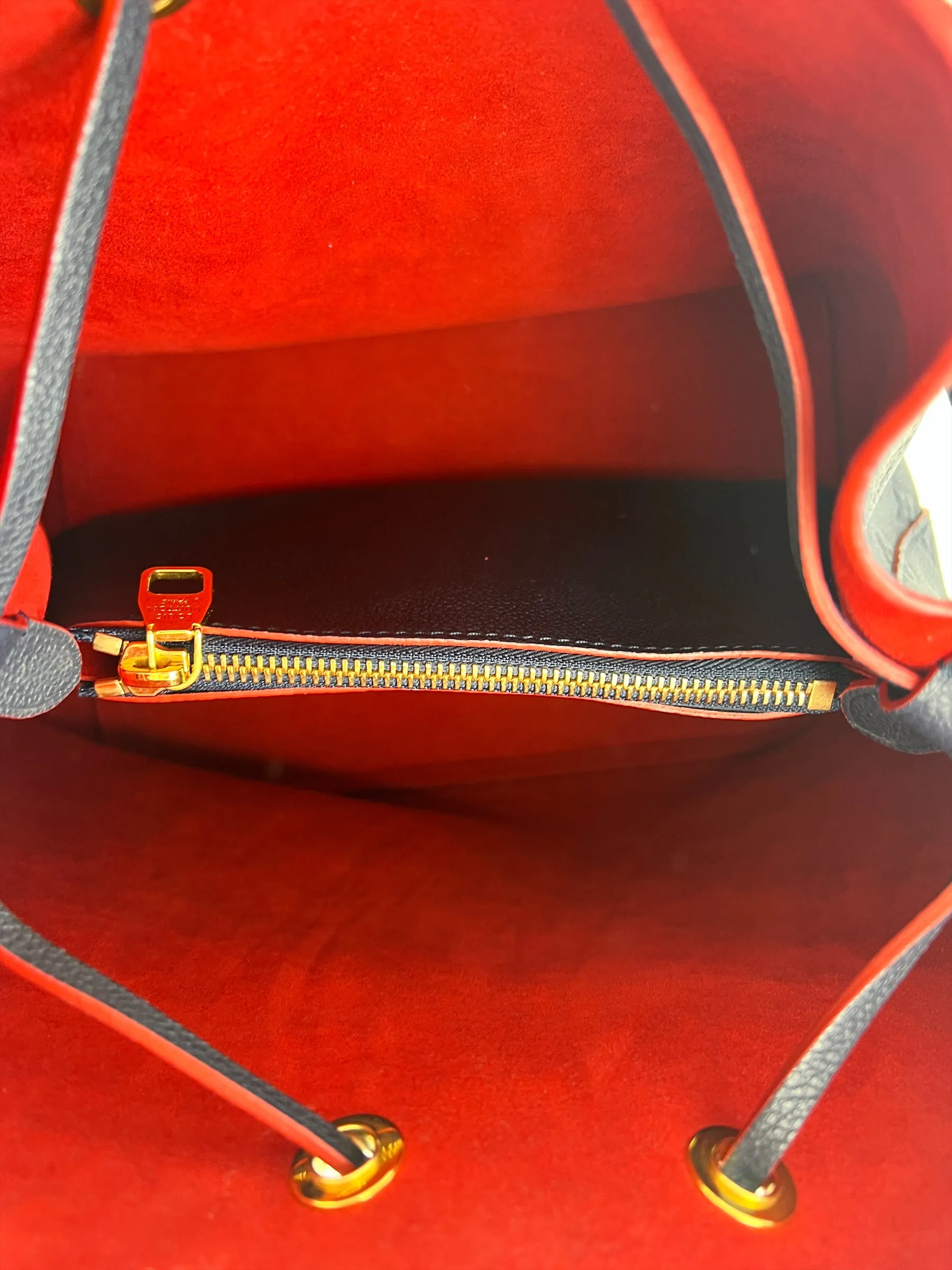 PART PAYMENT ONLY - Louis Vuitton Navy Empriente Leather Neo Noe  Bucket Bag