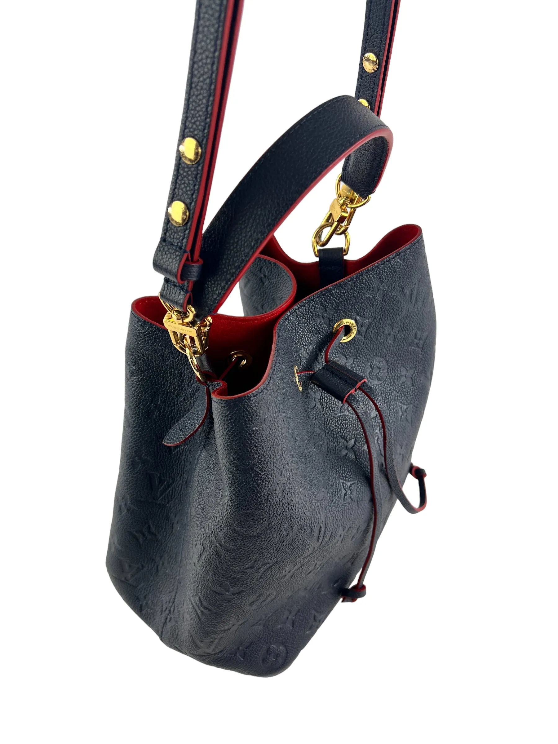 PART PAYMENT ONLY - Louis Vuitton Navy Empriente Leather Neo Noe  Bucket Bag