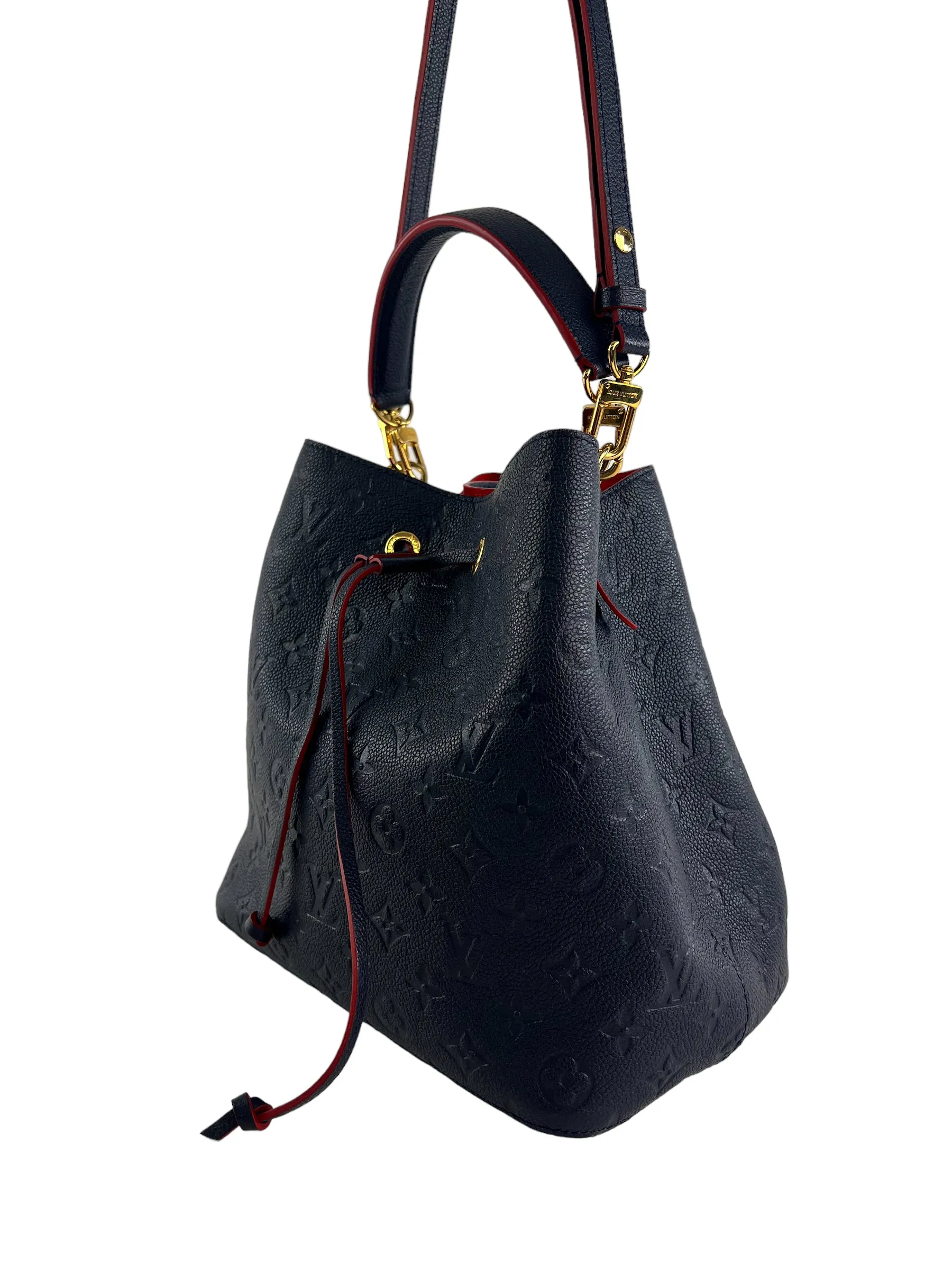 PART PAYMENT ONLY - Louis Vuitton Navy Empriente Leather Neo Noe  Bucket Bag