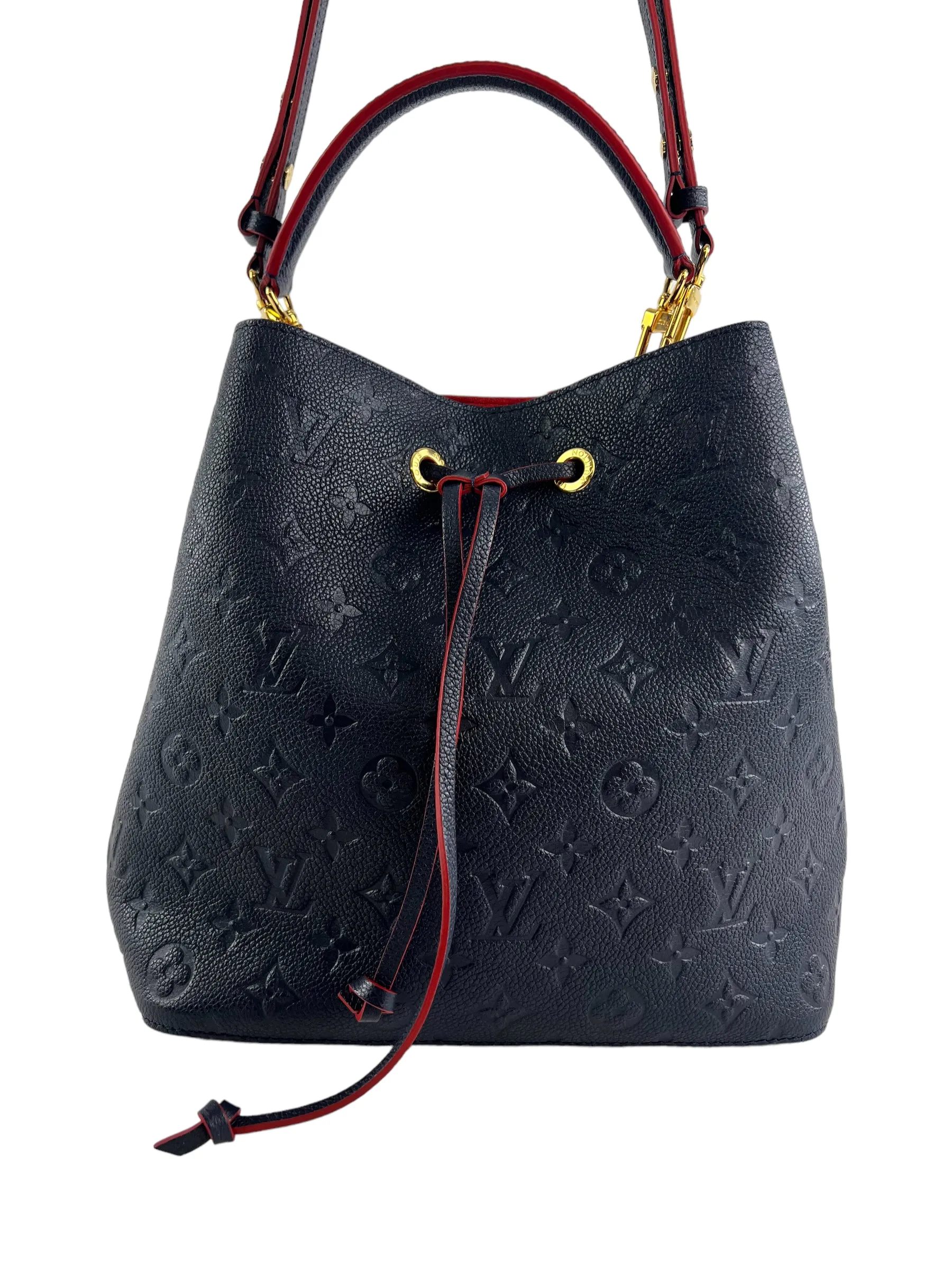 PART PAYMENT ONLY - Louis Vuitton Navy Empriente Leather Neo Noe  Bucket Bag