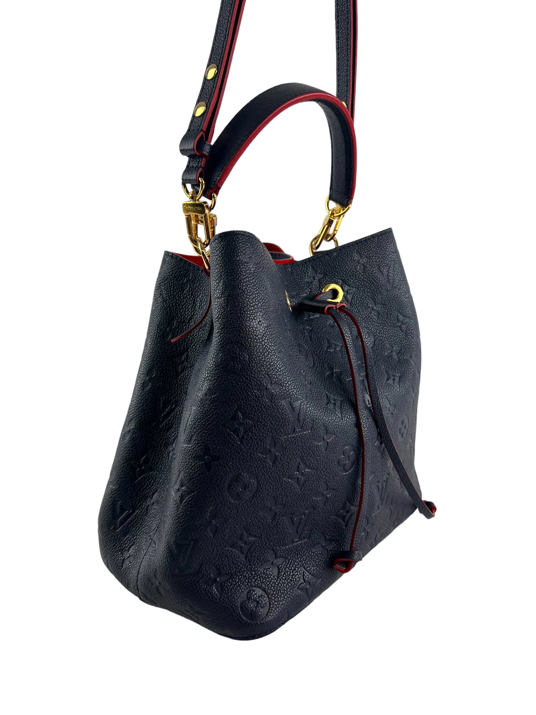 PART PAYMENT ONLY - Louis Vuitton Navy Empriente Leather Neo Noe  Bucket Bag