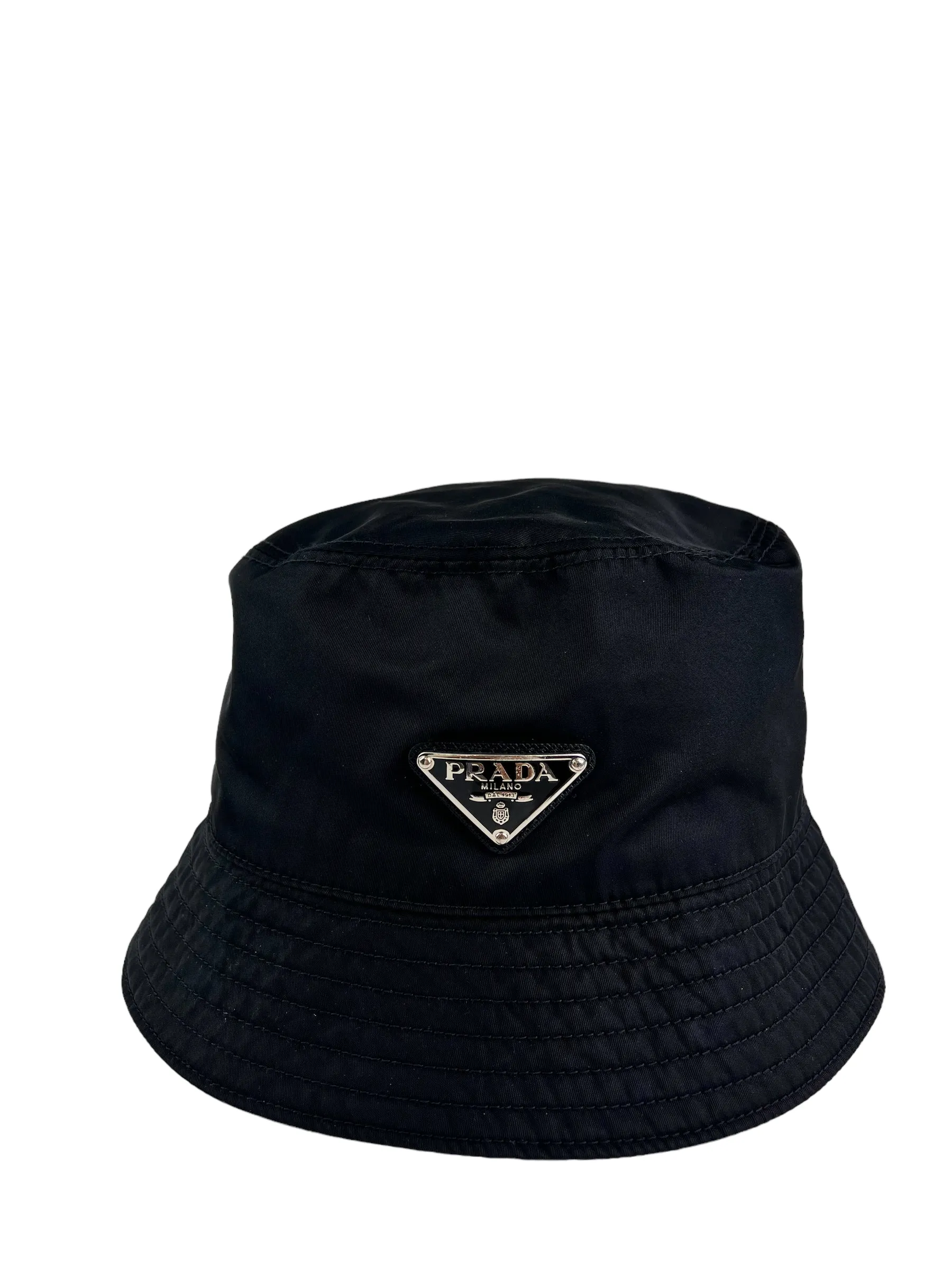 Prada Black Nylon Bucket Hat