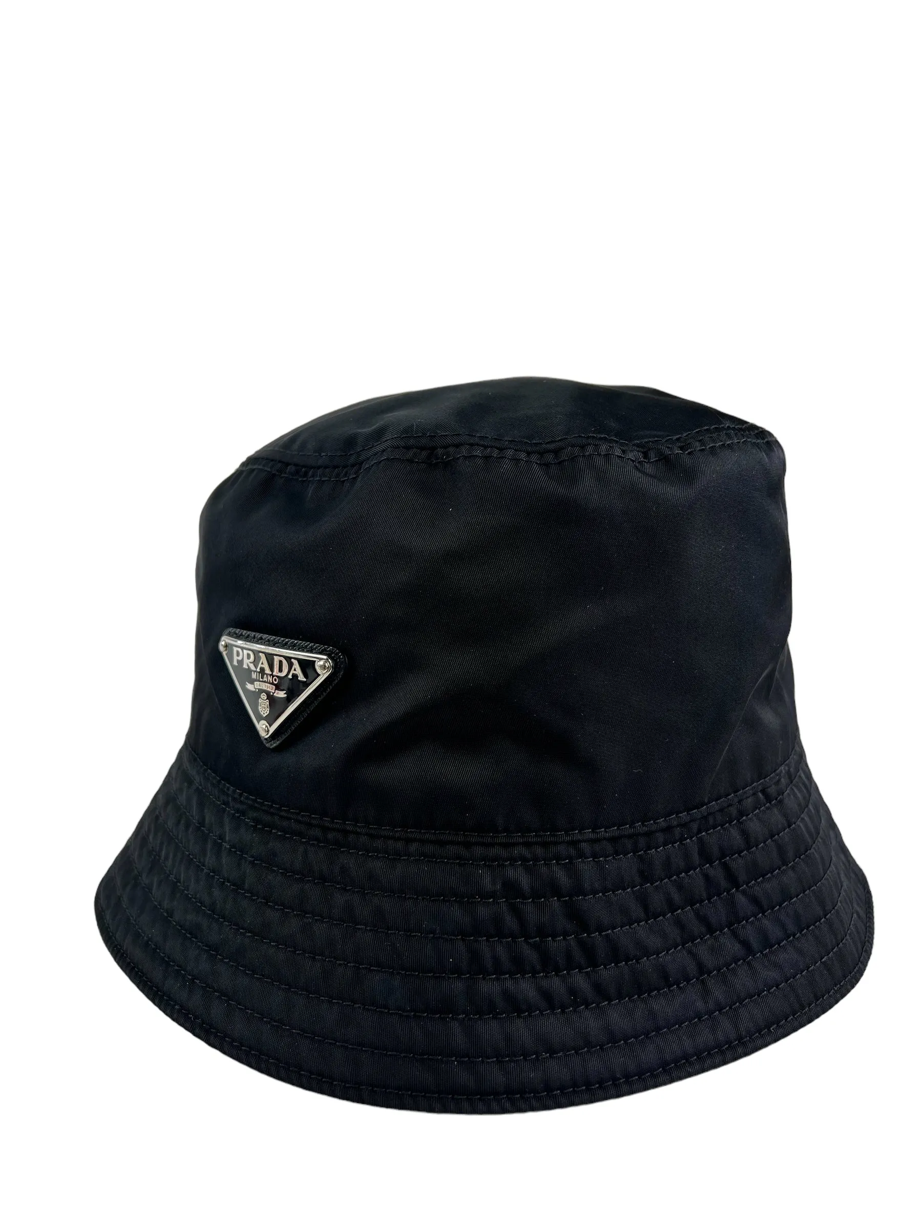 Prada Black Nylon Bucket Hat