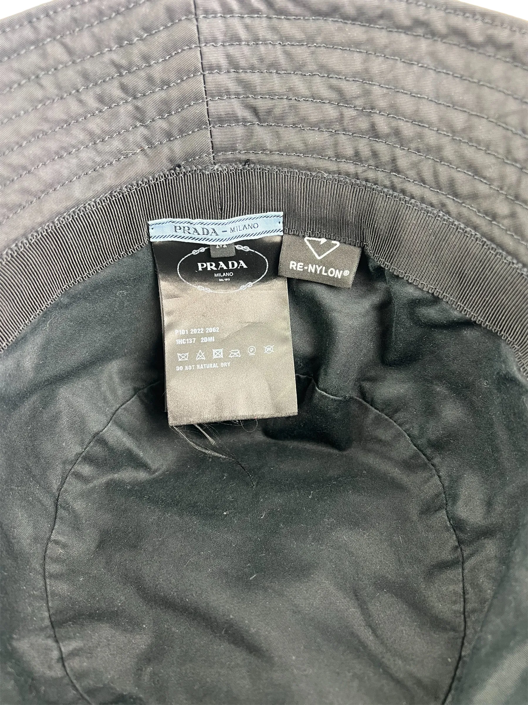 Prada Black Nylon Bucket Hat