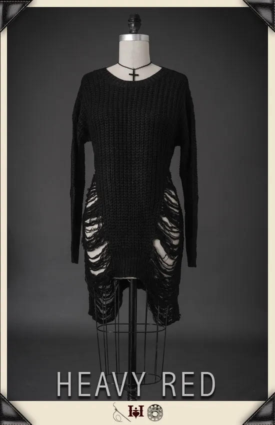 Raven's Black Tunic Sweater