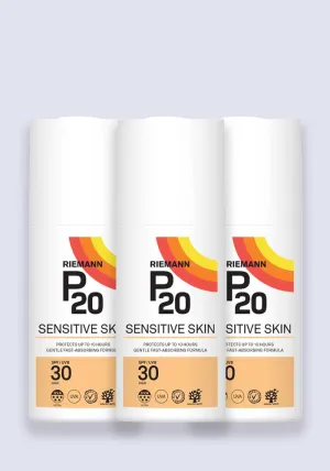 Riemann P20 Sensitive Sun Cream SPF 30 200ml - 3 Pack Saver