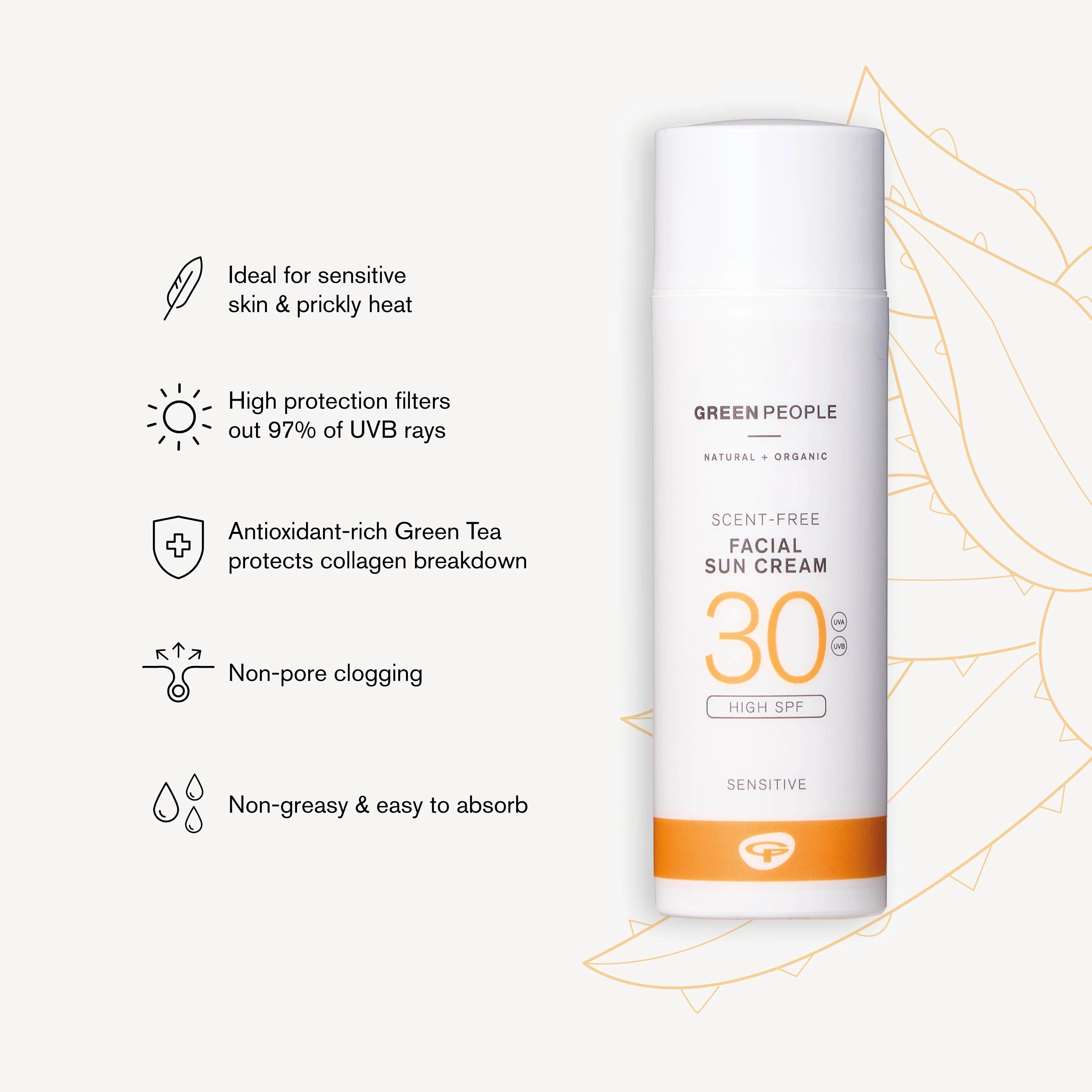 Scent Free Facial Sun Cream - SPF30 50ml