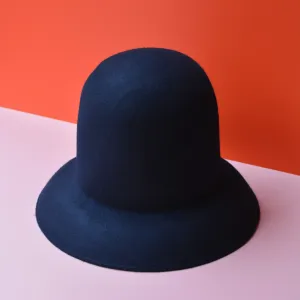 Tall Felt Hat - Navy