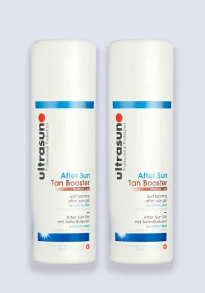 Ultrasun After Sun Tan Booster Self Tanning Gel For Sensitive Skin 150ml - 2 Pack Saver