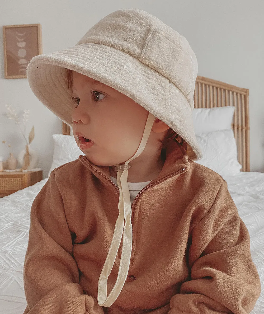 Wave Bucket - Beige Terry - Kids