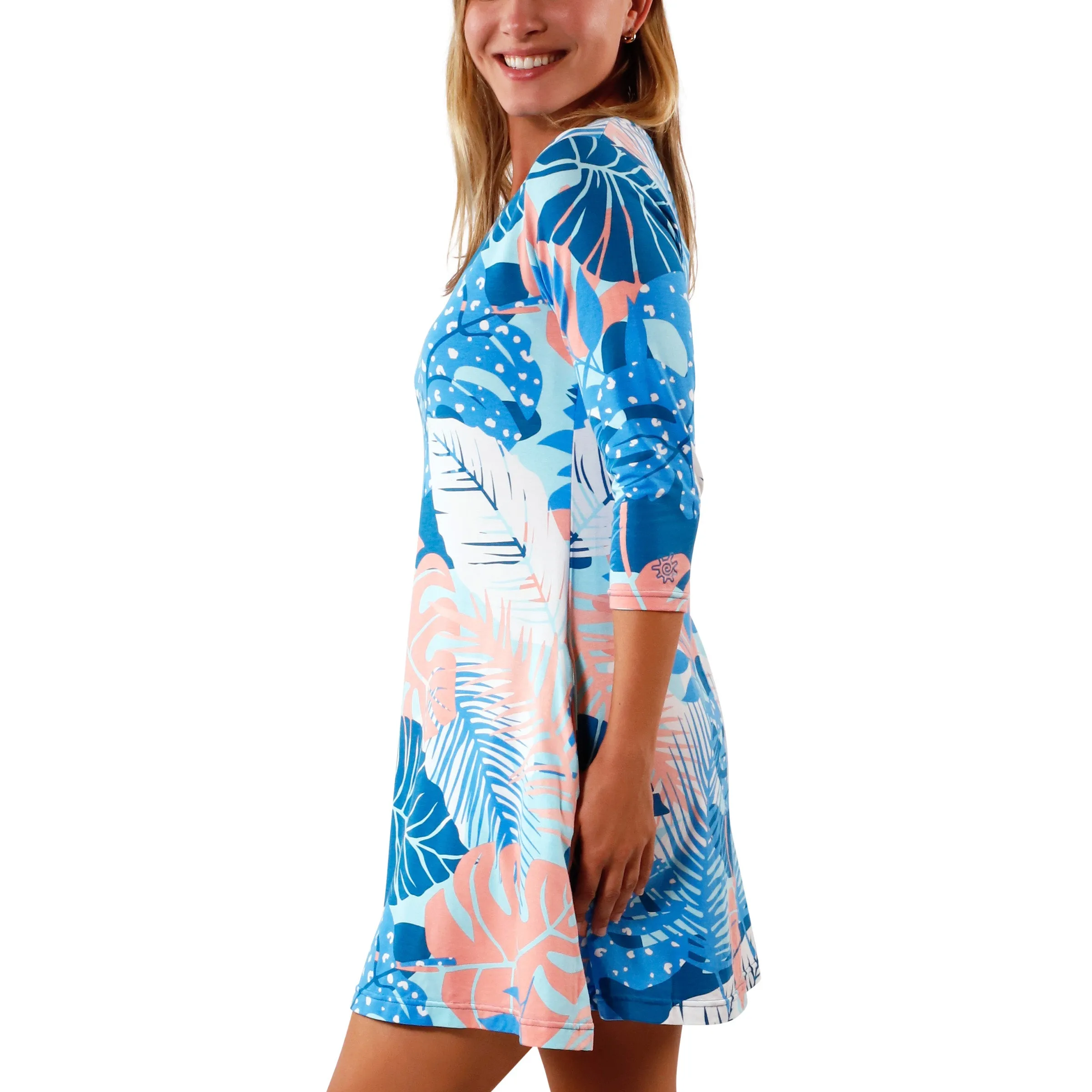 Women's 3/4 Sleeve Swing Dress