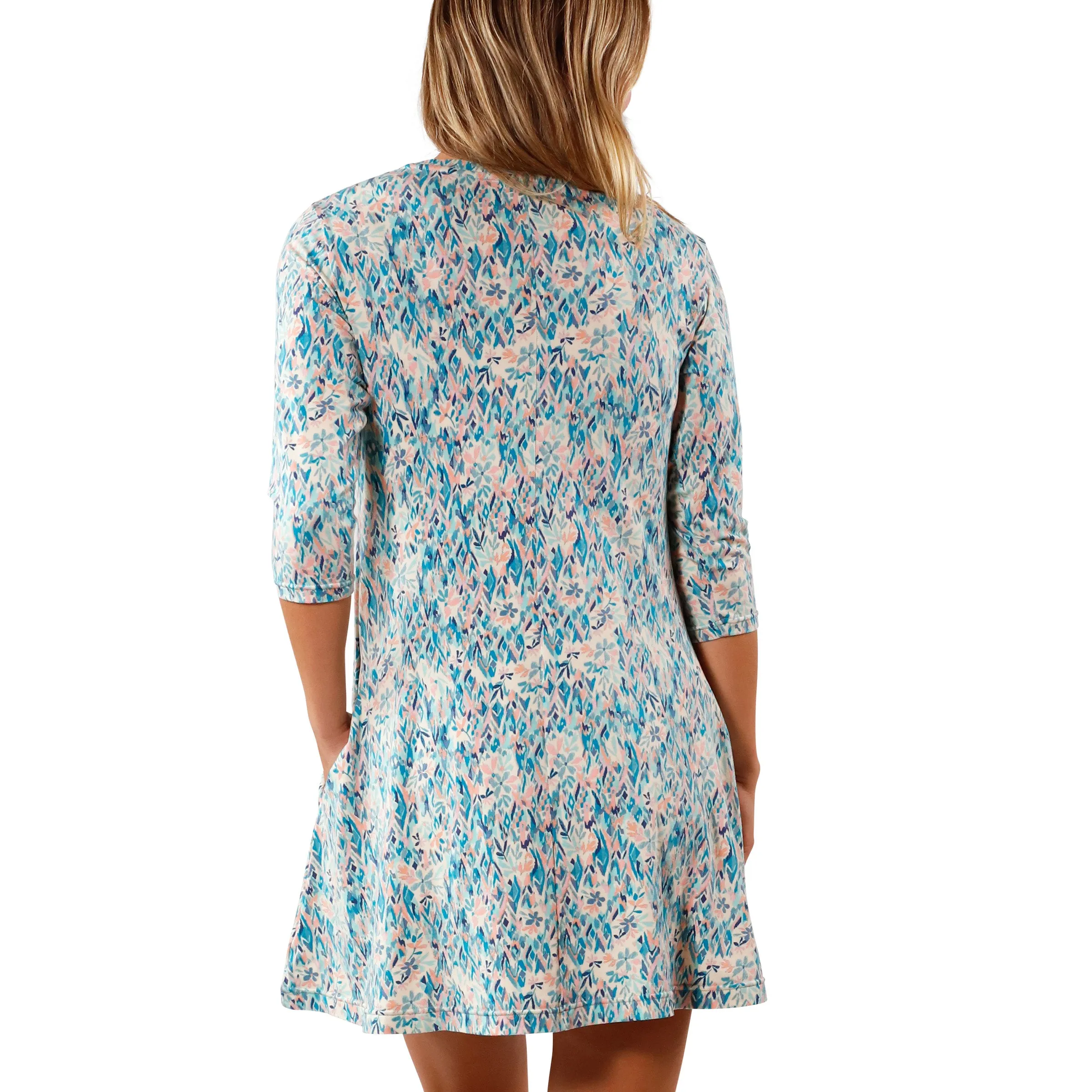 Women's 3/4 Sleeve Swing Dress